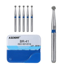 100pcs Dental Diamond Burs Medium Friction Grip 1.6MM for High Speed Handpiece
