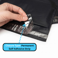 2 Mil 12 x 15.5 Black Poly Mailers Shipping Envelopes Mailing Bags 1000 Pack