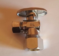 10) 5/8″ OD X 3/8″ OD 1/4 TURN COMPRESSION ANGLE STOP VALVE FULL PORT, LEAD FREE