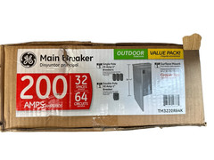GE 200 Amp Main Breaker 32-Spaces 64-Circuits Outdoor Contractor Kit TM3220R64K