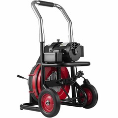 Commercial 100ft 1/2” Sewer Snake Drain Auger Cleaner Cleaning Machine Plumbing