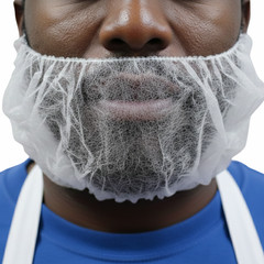 500 to 1000 Disposable Beard Protector White Polypropylene Single Loop Cover