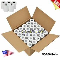 5-500 Rolls Case 2 1/4″ x 50′ Thermal Cash Register Credit POS Receipt Paper US