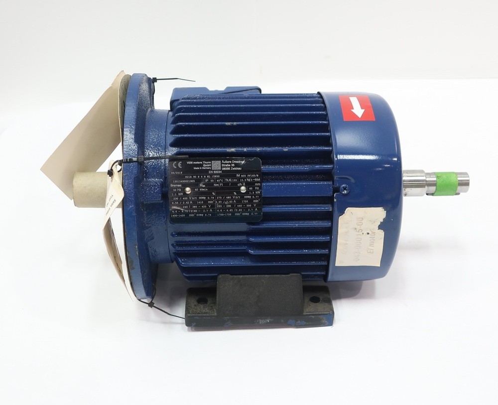 Vem K21R90S4HKL/2850 Ac Motor 1.3kw 1720rpm 480v-ac 3ph