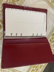 Filofax ‘Cuban’ Slimline personal organizer Red – 2010 NOS