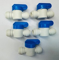 John Guest 3/8″ Quick Connect Polypropylene Shut Off Ball Valves ⭐LOT OF 5⭐