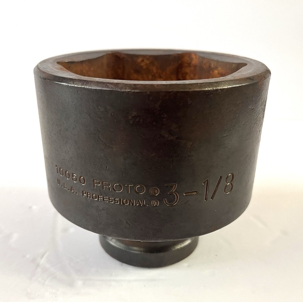 Proto 10050 Professional 3-1/8″ Impact Socket Hex Drive 6-Point 1” Drive