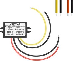 YRDZXG12V to 5v DC 24V 5V 5A 25W DC-DC Step Down Power 12V/24V TO
