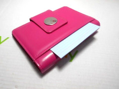 Unbranded Pink 6-Ring Magnetic Snap Binder/Organizer w/ Outside Slip Pocket