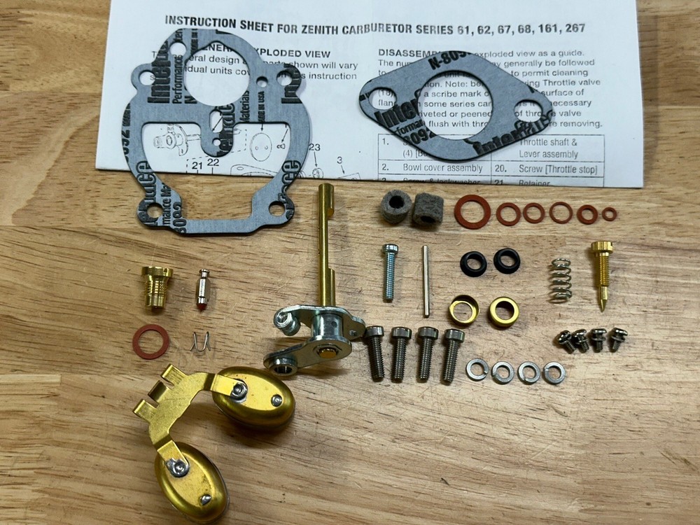 Farmall A B C Zenith Basic Carburetor kit With Float