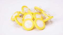 Hydrophilic PVDF Syringe Filter 33mm 0.22um/0.45um 100Pcs Lab Biological
