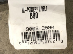 Lot of 2 New Gates B90 Hi-Power II V-Belts 9003-2090 – No Box
