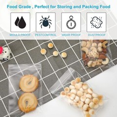 3”x 4″, 100 pcs 2 mil Clear Plastic Reclosable Zip Zipper Lock Jewelry Bags