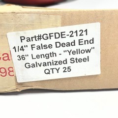 PREFORMED (25 PACK) 1/4″ False Dead end 36″L “Yellow” Galvanized Steel GFDE-2121