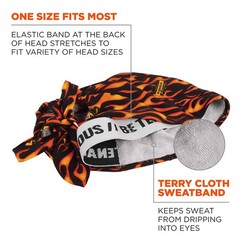 Chill-Its 6615 Absorptive Moisture-Wicking Dew Rag