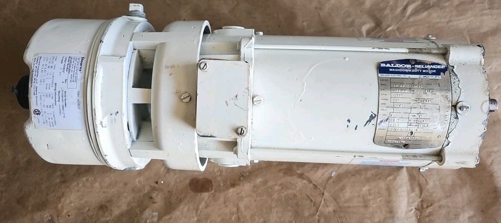 Baldor Reliance Washdown Duty Electric Motor 0.75HP 34-6912-186561