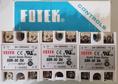 Fotek Solid State Relay SSR-50DA Module 3-32 VDC to 24-380 VAC, 50A max