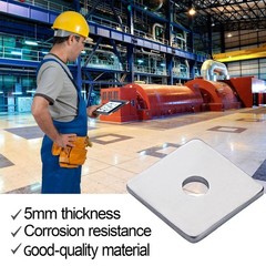 50 PCS Galvanized Heavy Duty Square Plate Washer Fastener 1/2 x 2x2x3/16 Inch