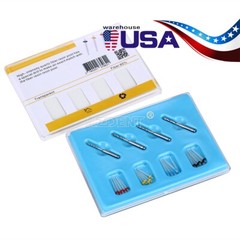 Dental Endodontic AAA Fiber Post Kit 1.2mm 1.4mm 1.6mm 1.8mm +4Pcs Drills