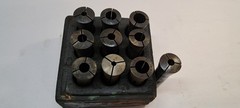 Lot of 10 Machining Collets Various Styles/Sizes (As Shown)