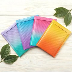 Dual Colors #0 6.5×10 Padded Bubble Envelopes Usable Size 6.5″ x 9″ Self Sealing