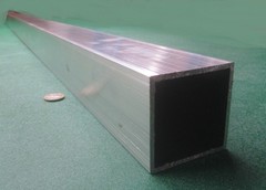 6061 T6 Aluminum Square Tube 2.50″ Square x 1/8″ Wall x 36″