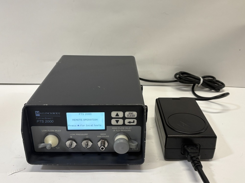 Mallinckrodt Puritan-Bennet PTS-2000 Analyzer Tester with Power Supply