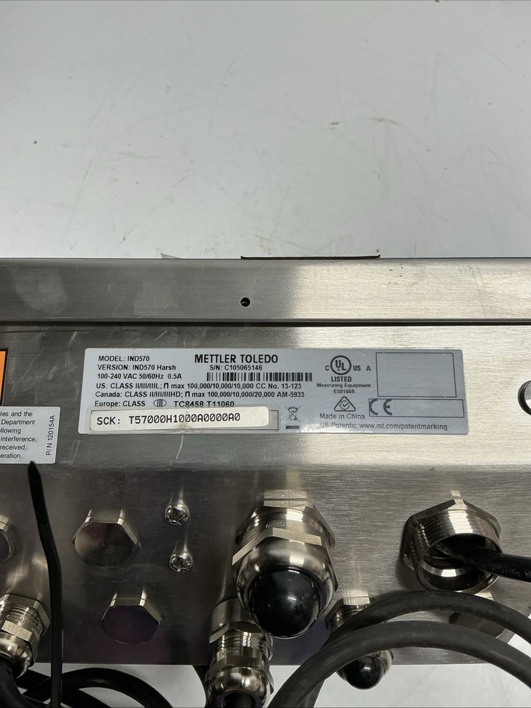 METTLER TOLEDO IND570 HARSH INDUSTRIAL WEIGHING TERMINAL CONTROLLER H-057