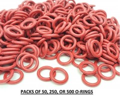 BULK Silicone Rubber 15mm OD x 10mm ID x 2.5mm O-Ring Red Oil Seal Gaskets HR