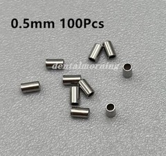 Dental Orthodontic Crimpable Hook Stop tube Mini Stops Bracket Stopper 0.5/0.8mm