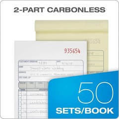 Adams DC4705 Carbonless 2-Part Sales Book, 4 3/16″ x 7 3/16 6 PACK NEW Fast Ship