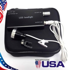 Rechargeable LED Head Light for Dental Surgery 30000 Lux Lightweight Portable