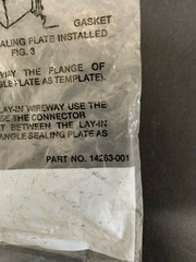 Hoffman 19960 19506096 Sealing Plate with Gasket – New