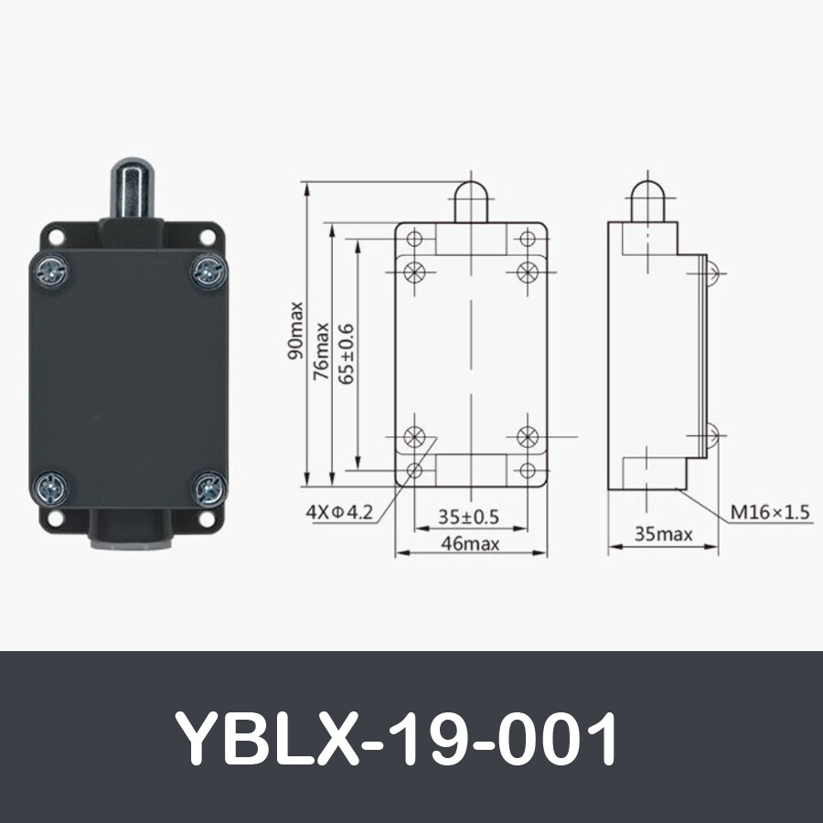 YBLX-19-001 Lathe CNC Plunger Type Micro Limit Travel Switch (Pack of 1)