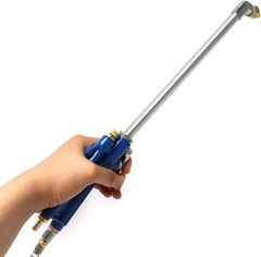 QWORK Air Blow Gun Pneumatic Engine Cleaning with 4Ft Hose, 1 pc, blue