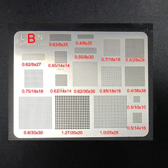 1/3Pcs High Quality Universal BGA Reballing Stencil Square Hole Direct Heating B