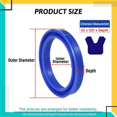 5PCS 40-48mm PU Rod Seal Hydraulic U-Cup UN-Type For Hydraulic Piston Cylinder