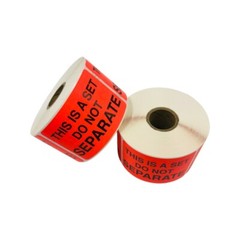 2×3-inch This is a Set Do Not Separate Labels Red Self-Adhesive Stickers 250/RL
