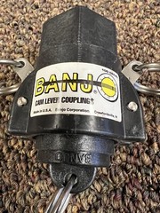 New Genuine Banjo 3/4” Cam lock Adapter And Plug