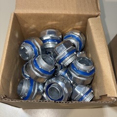 50 pcs. Sealproof Liquidtight 3/4” Qty 25 straight + qty 25 90 deg ZINC DIECAST