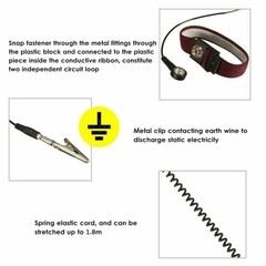 Adjustable Anti Static ESD Wrist Strap Discharge Ground Bracelet Electronic G