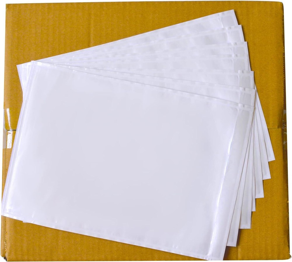 5.5″ x 7.5″ Packing List Envelope Clear Self Seal Shipping Sleeve 200 Pack