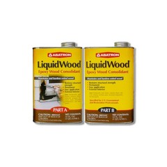 Abatron LiquidWood Solid Clear Epoxy Wood Consolidant Kit 2 qt LW2QKR