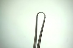 LOT OF 2 HASLAM STAINLESS FORCEPS 8.75″ LONG WITH POINTED ENDS MADE IN USA