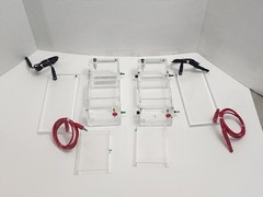 QTY 2 Bio-Rad Mini Sub DNA Cell Horizontal Electrophoresis 1000 VDC CLEAN! PBIN