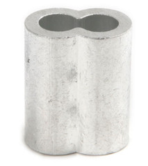 Aluminum Swage Sleeves for 3/16″ Wire Rope Cable: 50, 100, 200, 500 and 1000 pcs