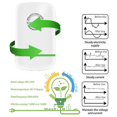 Pack of 2 Electricity Saving Box US Plug 90V-250, Stop Watt Energy Saver Device