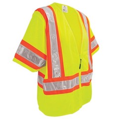 Global Glove unisex-adult Led Safety Vest 3X-Large Hi-vis Yellow