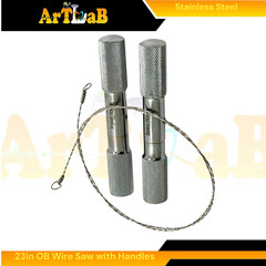 Set of 3pcs Cattle Dehorning Twisted Wire OB Tool Cutting Hand-Saw Wire 23in