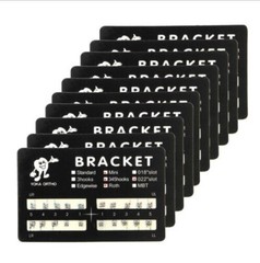 10 Packs Mini Dental Orthodontic Brackets Metal Braces Roth Slot.022 3-4-5 Hooks